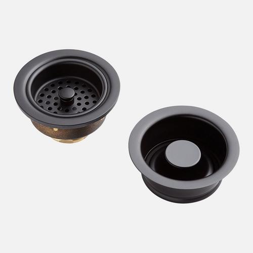 Kitchen Sink Drain Set with Basket Strainer & Stopper