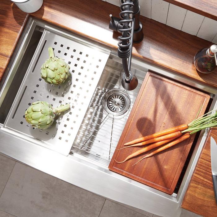 Sink accessories that help you do more with less in the kitchen