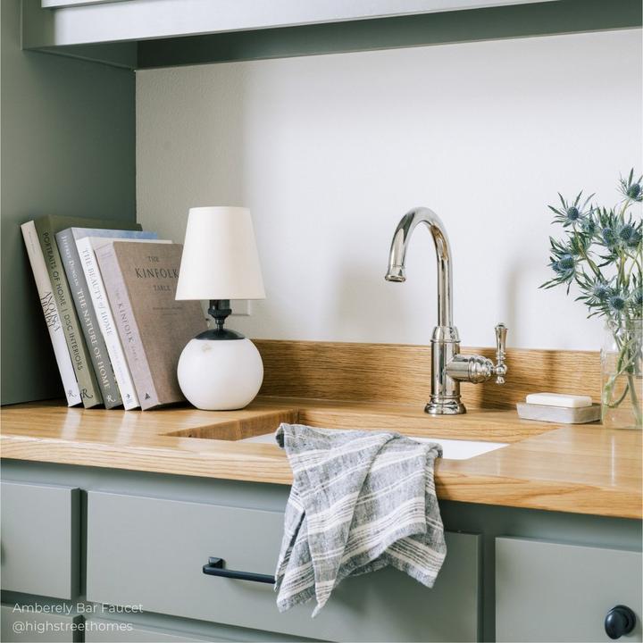 Amberley Single-Hole Bar Faucet - Chrome