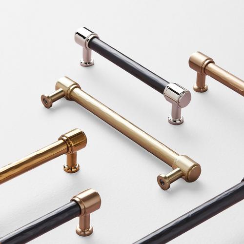 Lazzara Textured Cabinet Pull - Brushed Gold, Champagne Bronze