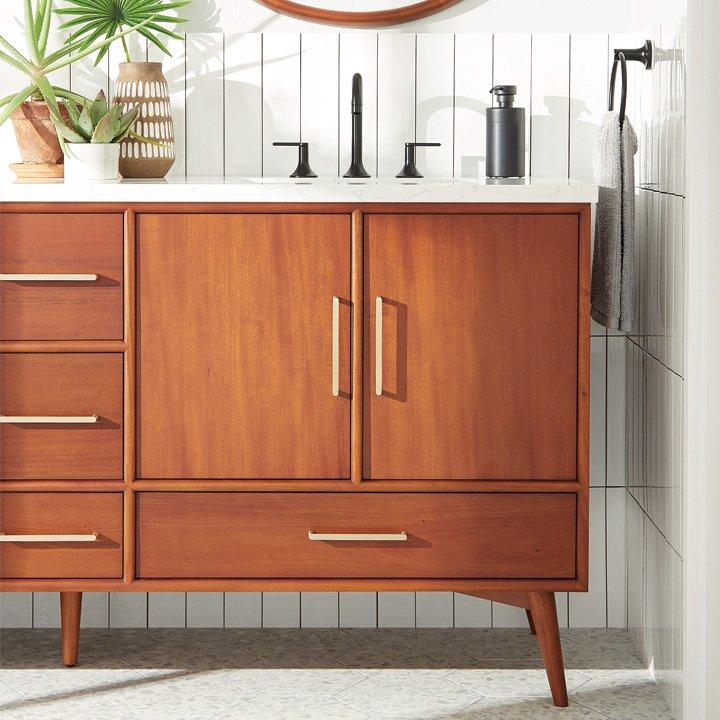 rustic bathroom vanity