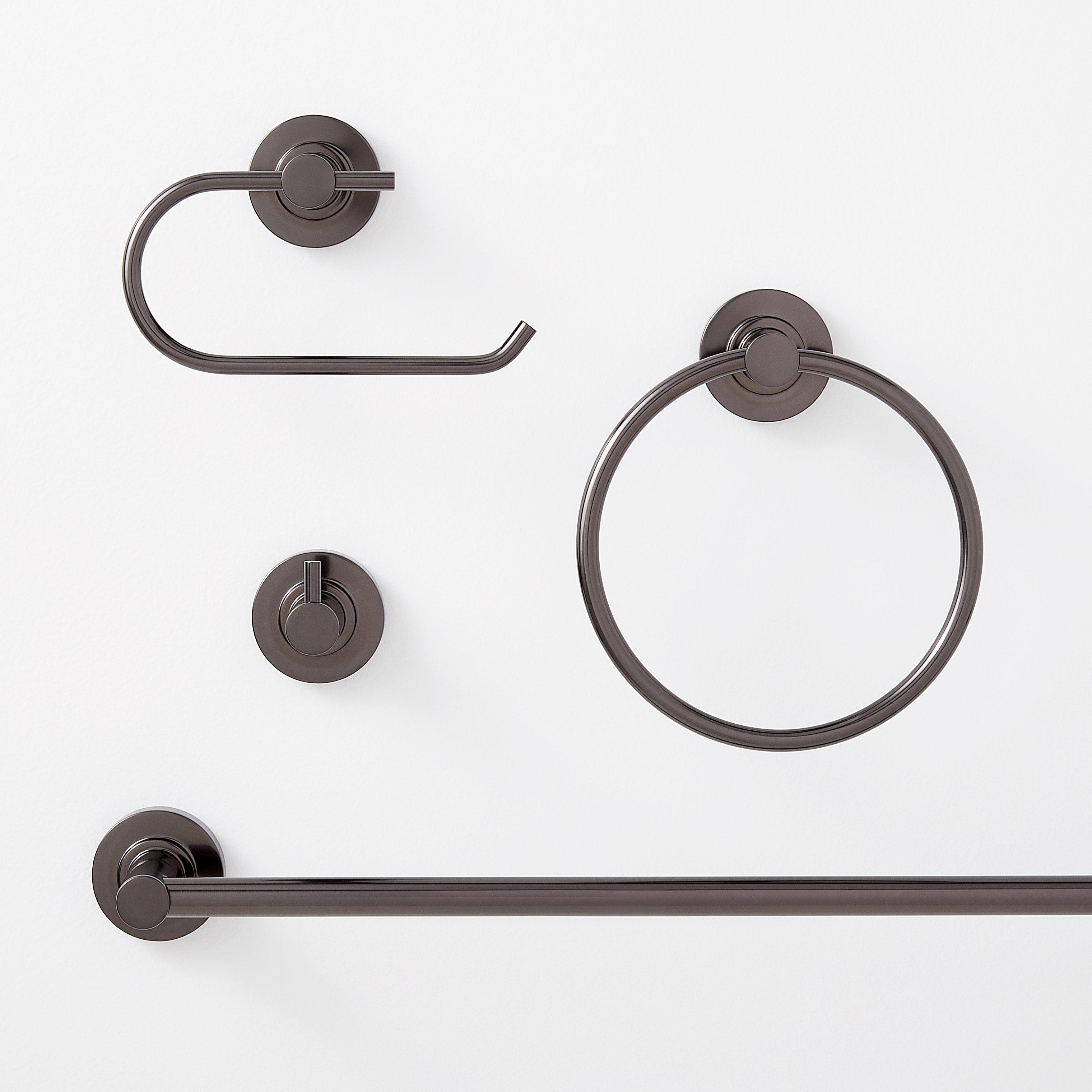 Lexia Bath Accessory Set - Gunmetal