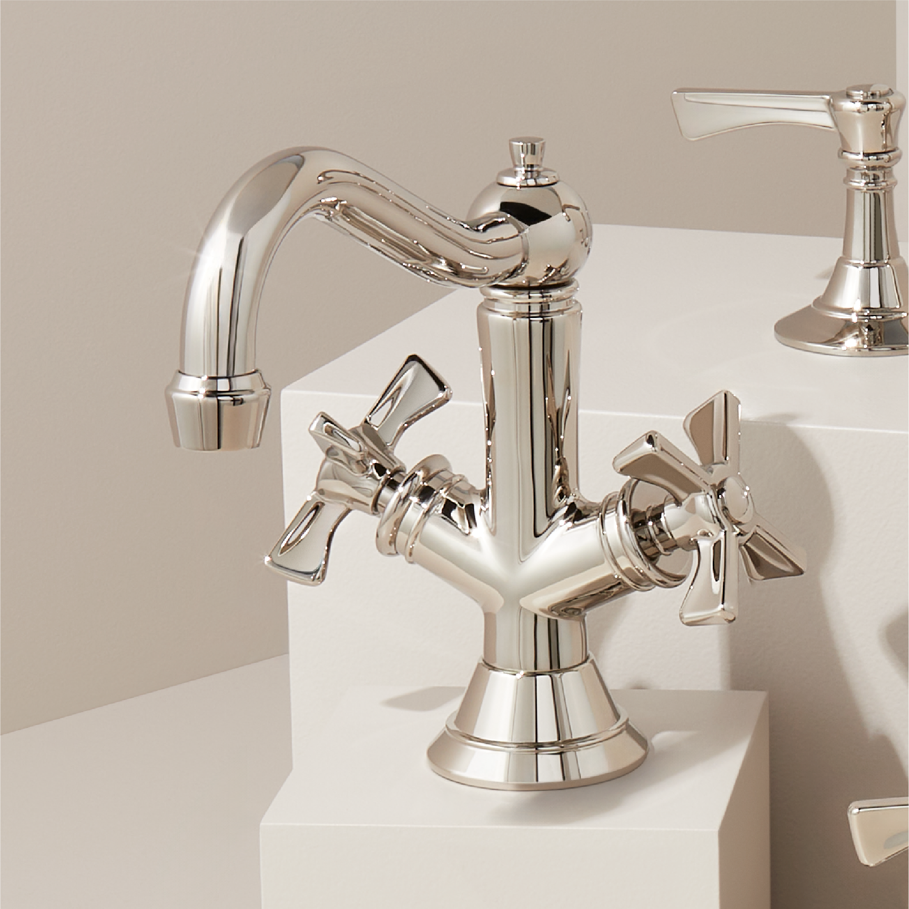Marceau Single-Hole Bathroom Faucet - Polished Nickel