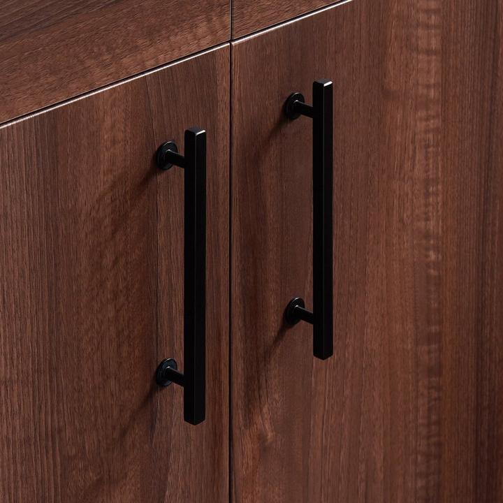 Diehl Adjustable Brass Matte Black Cabinet Pulls