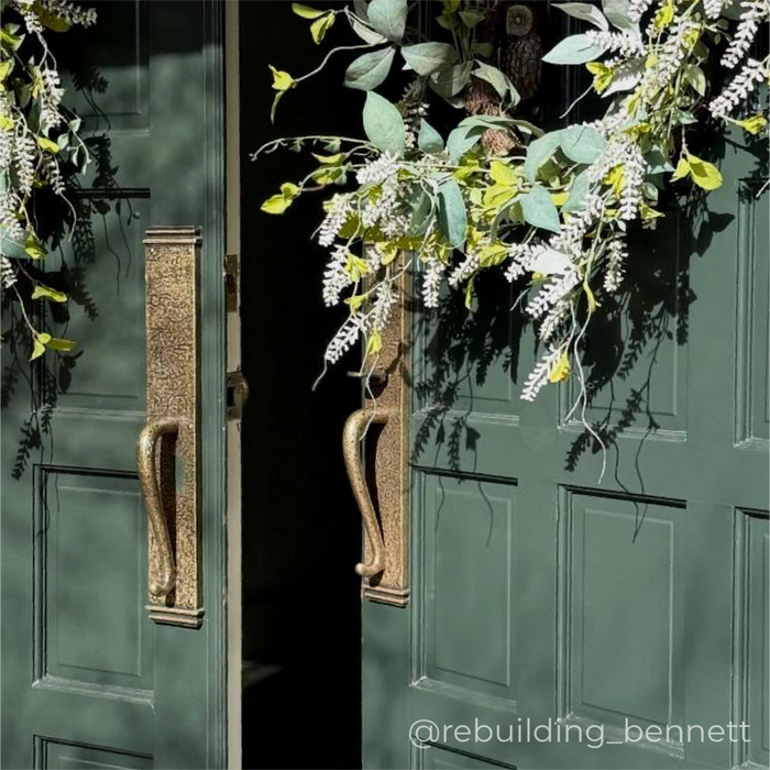 Griggs Solid Brass Entrance Door Set - Satin Brass