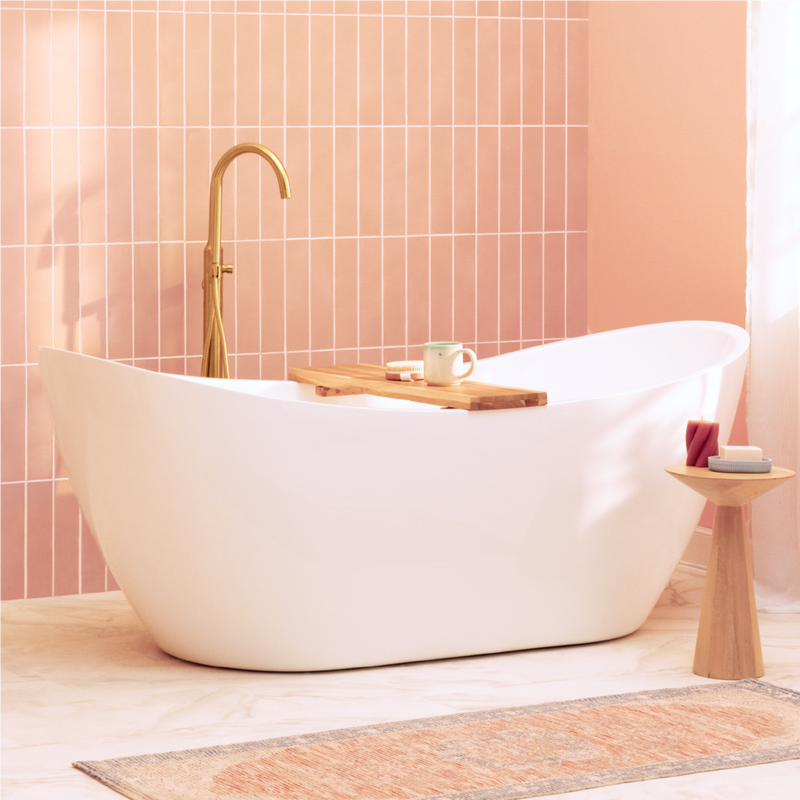 60" x 30" Sitka Acrylic Alcove Whirlpool Tub