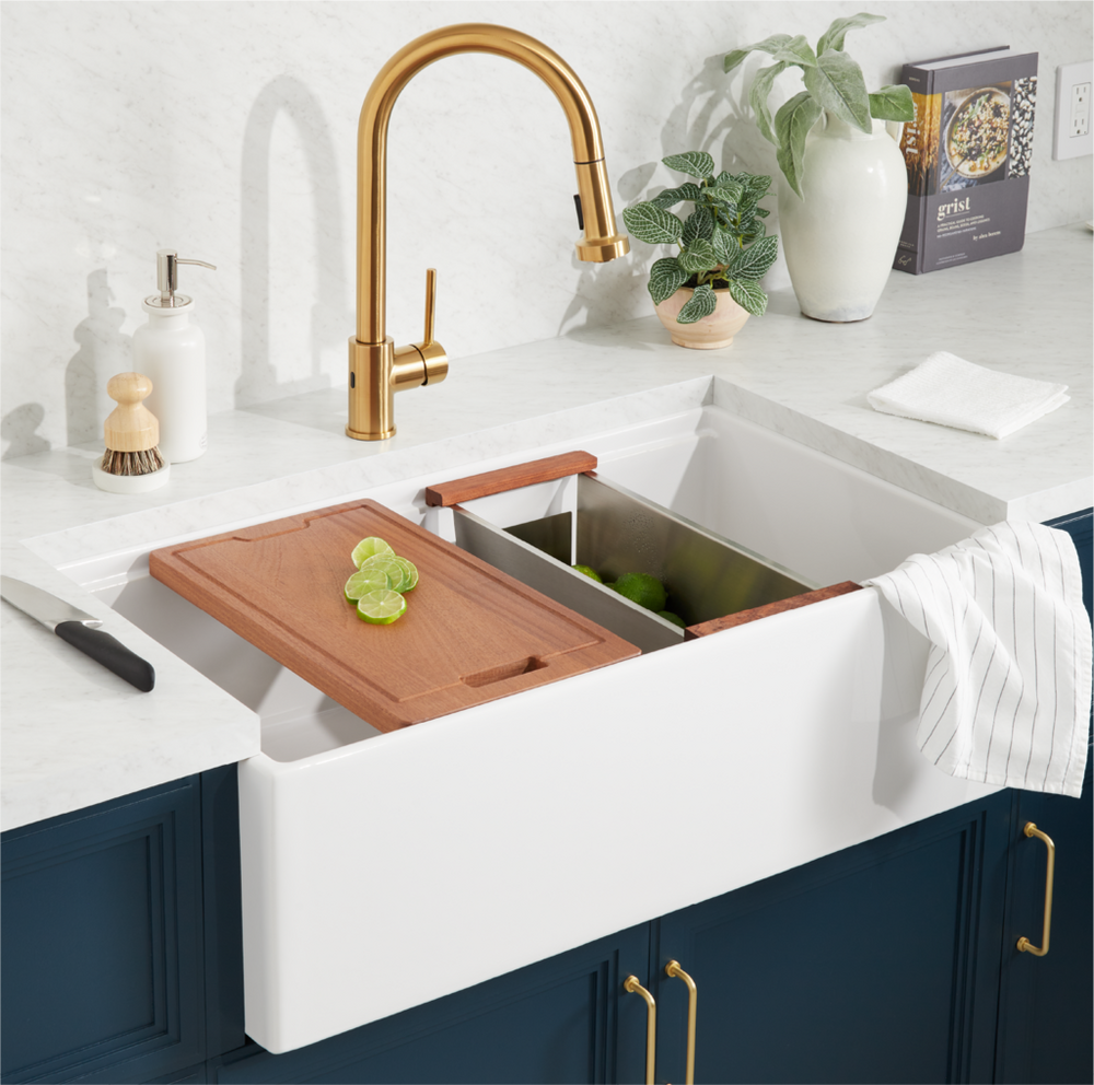 Brumfield Fireclay Farmhouse Sink - White