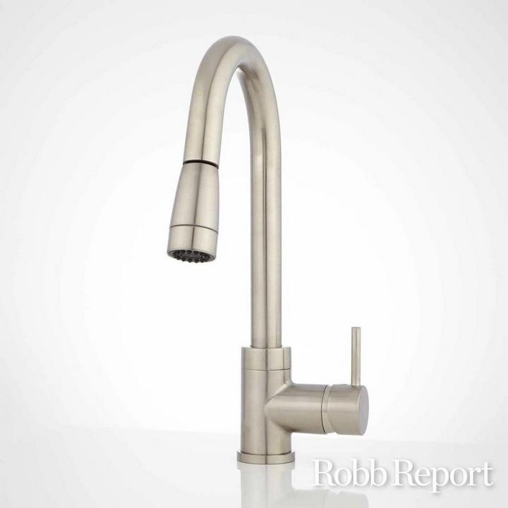 Finite Kitchen Faucet - Swivel Spout - Pull-Down Spray - Brushed Nickel