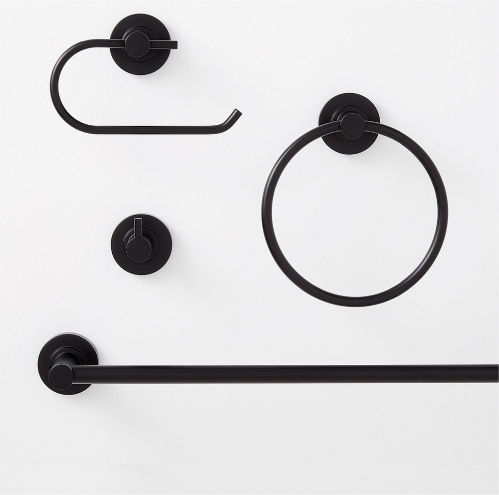 Lexia Bath Accessory Set - Matte Black