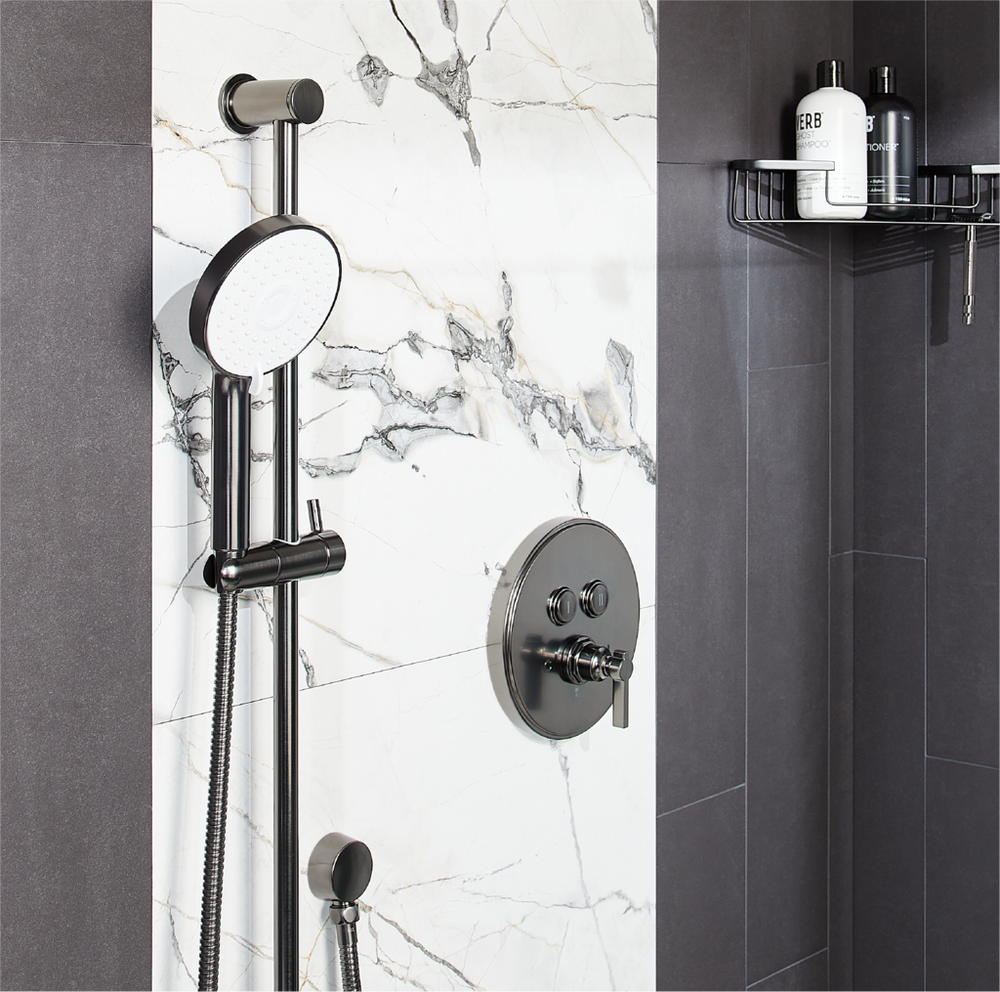 Greyfield Simple Select Pressure Balance Shower Trim and Valve - Gunmetal