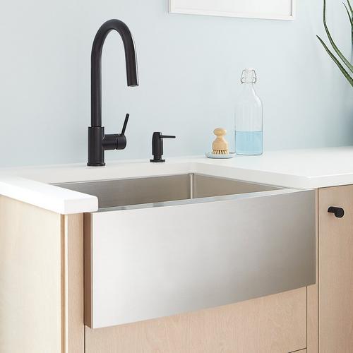 Ravenel Faucet, 24" Fournier Stainless Steel Farmhouse Sink