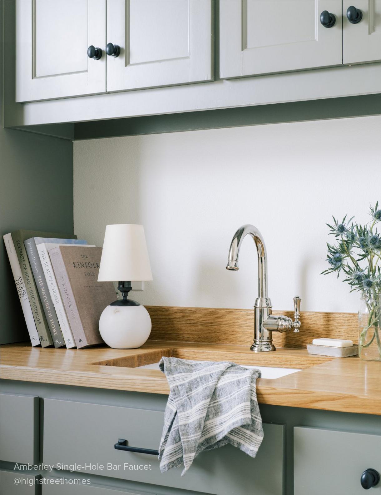 Amberley Single-Hole Bar Faucet - Chrome