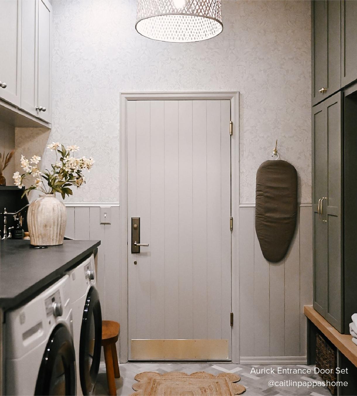 Aurick Solid Brass Entrance Door Set - Lever Handle