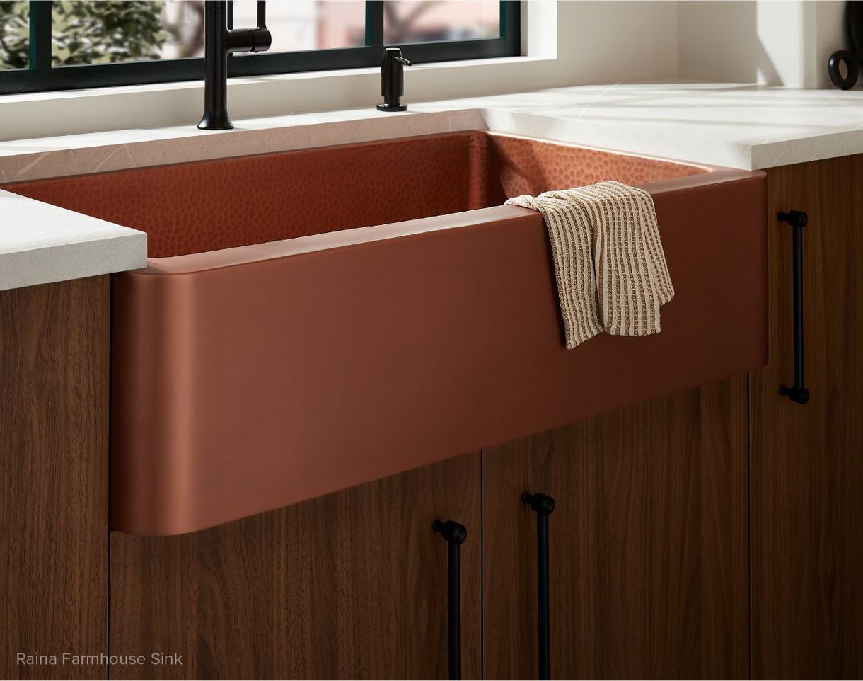 Raina Copper Farmhouse Sink

