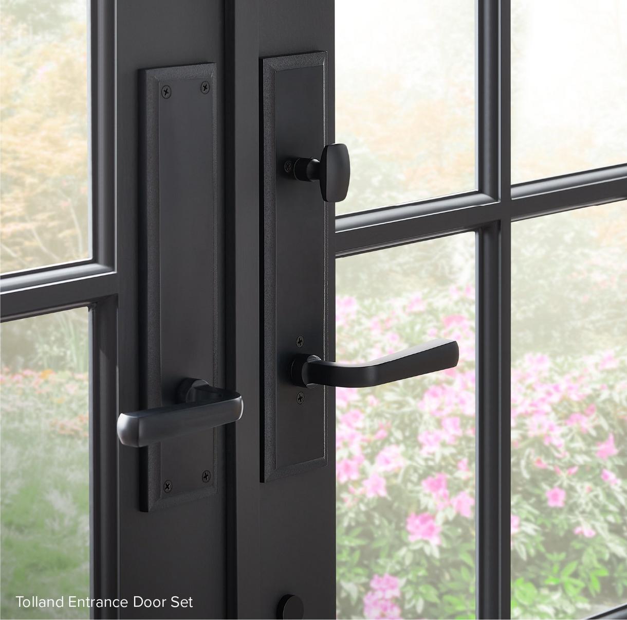 Tolland Brass Entrance Door Set - Lever Handle