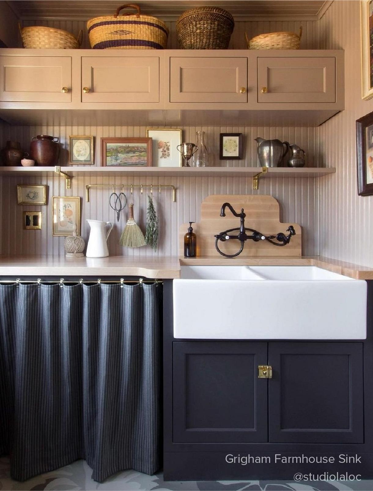 Grigham Double Bowl Fireclay Farmhouse Sink - White
