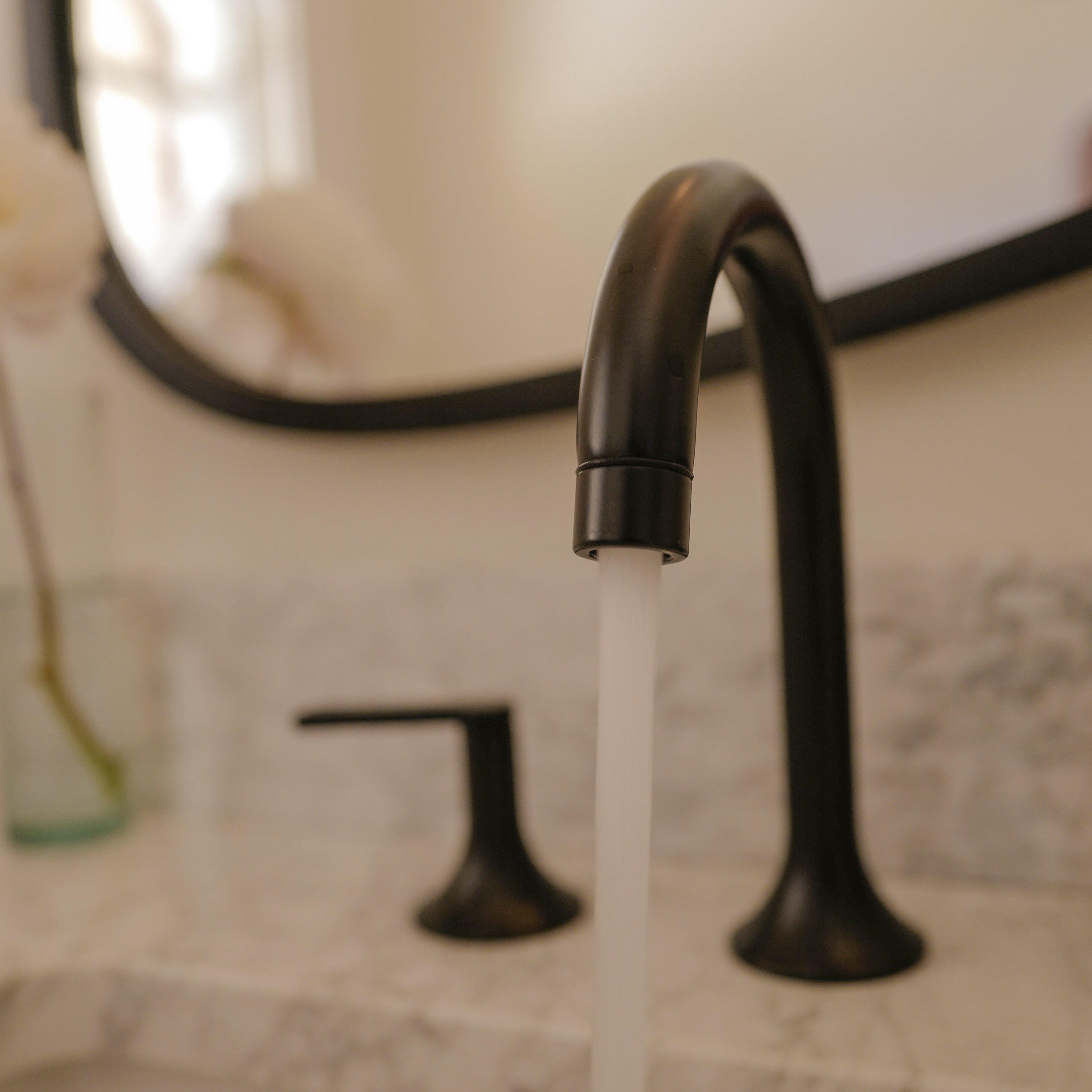 Lentz Widespread Bathroom Faucet - Matte Black