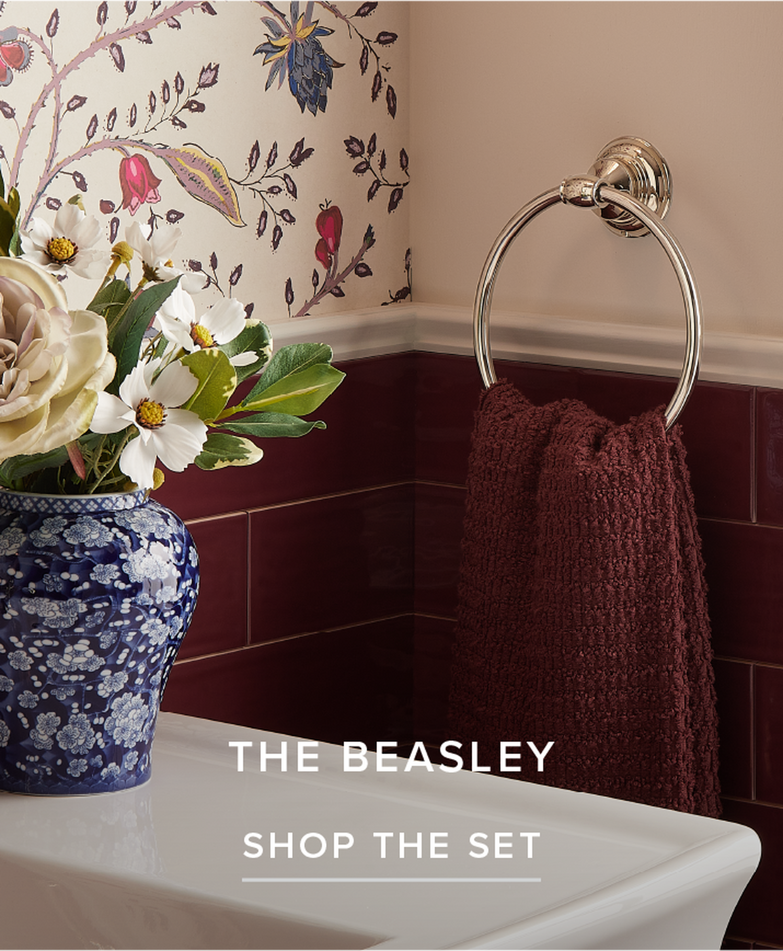 Beasley Bath Accessory Set in Polished Nickel