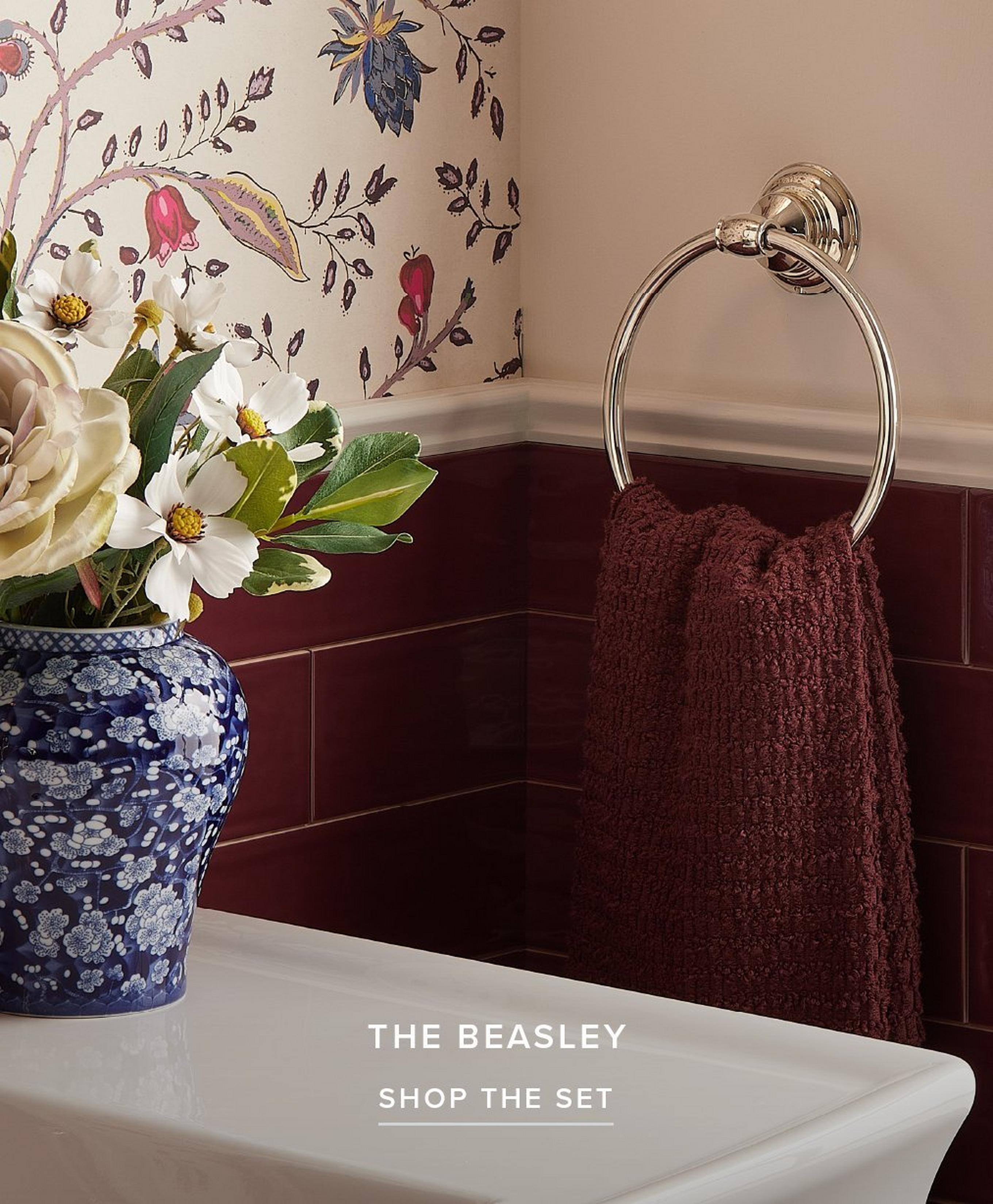 Beasley Bath Accessory Set in Polished Nickel