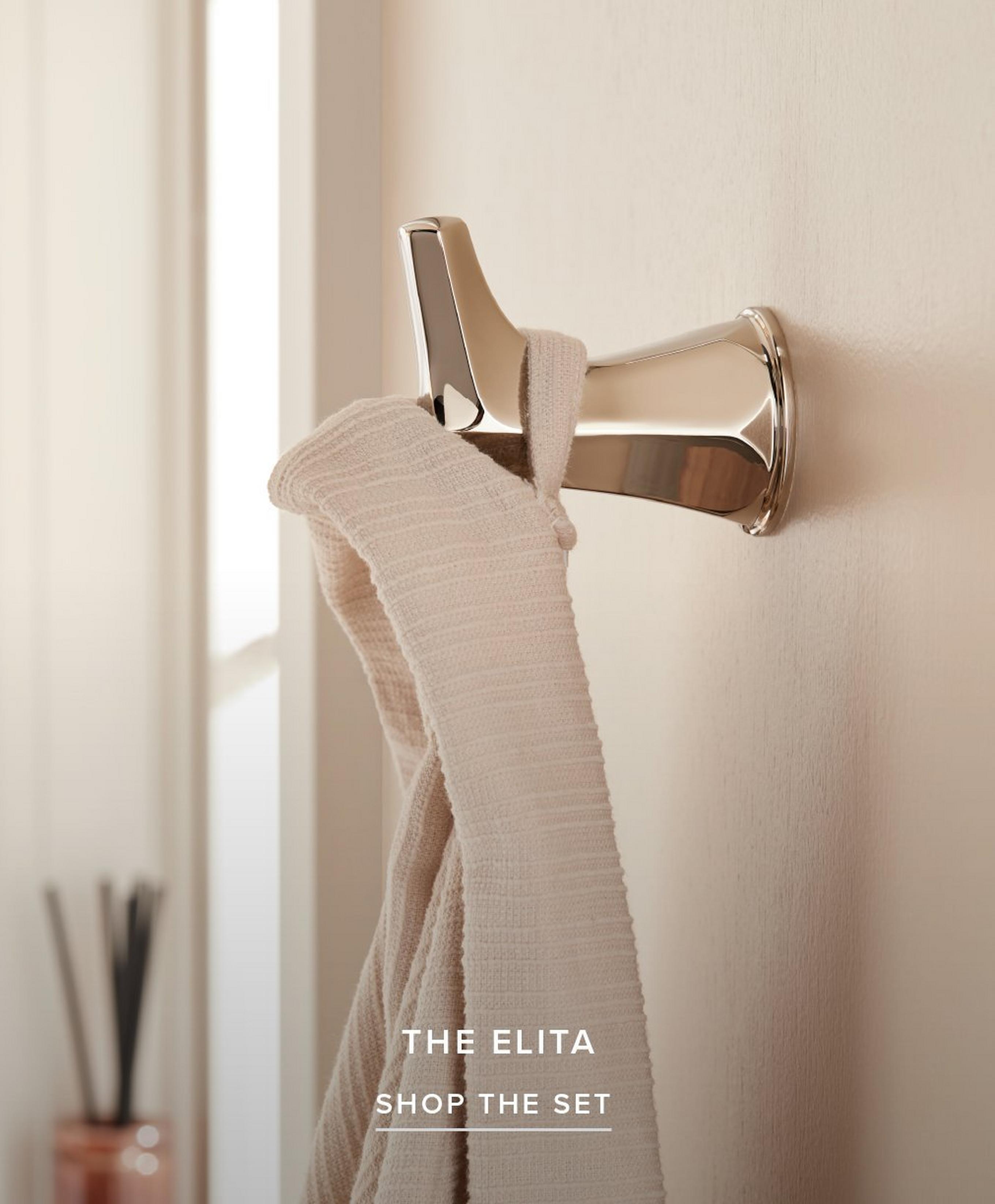 Elita Bath Accessory Set. in Polished Nickel