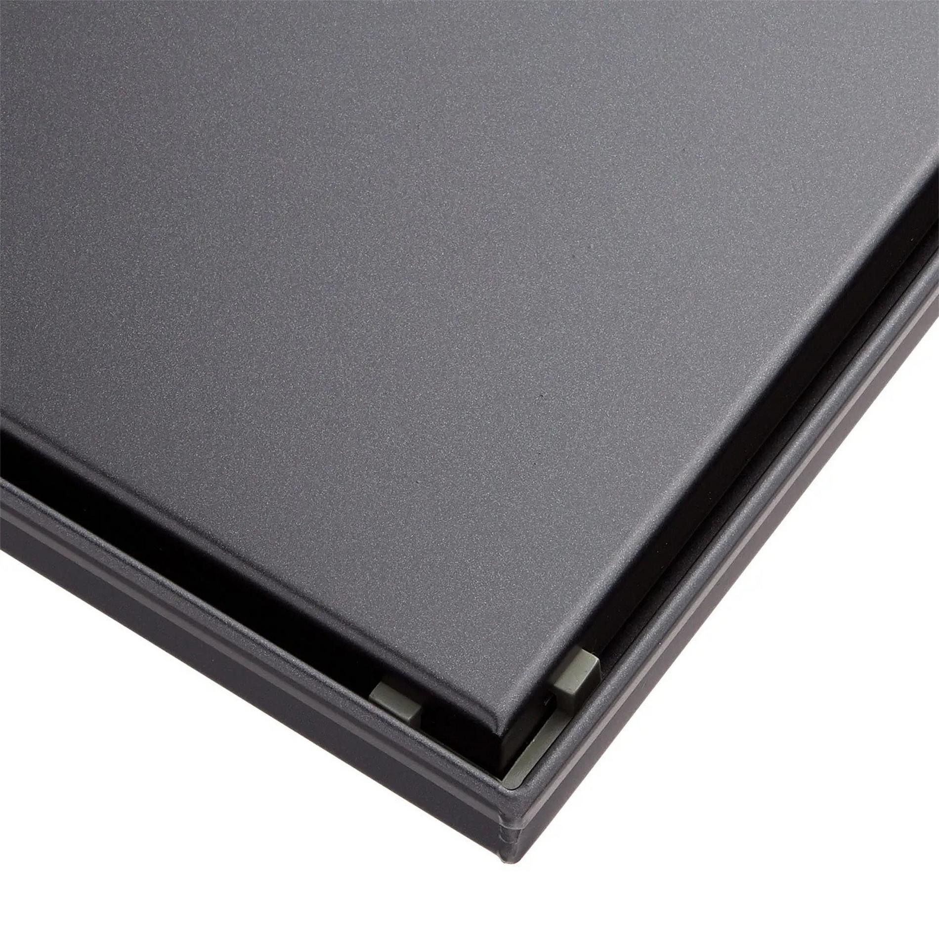 8" Ortiz Square Shower Drain - with Drain Flange - Matte Black | Signature Hardware
