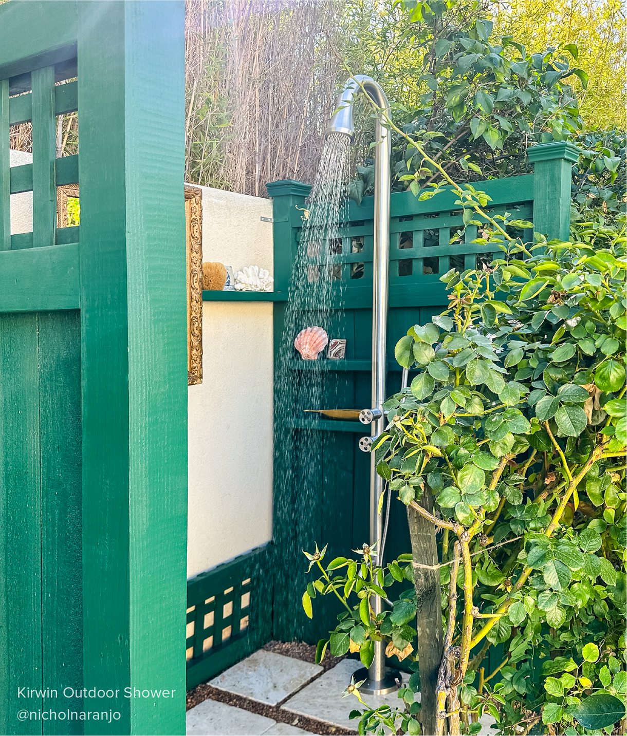 Kirwin Freestanding Outdoor Shower Panel With Hand Shower