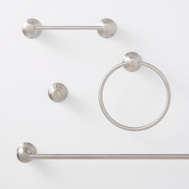 Pendleton Bath Accessory Set - Brushed Nickel