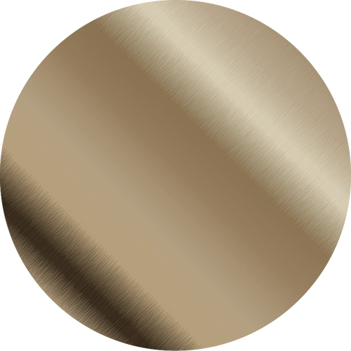 Antique Brass finish swatch to compliment matte black bathroom
