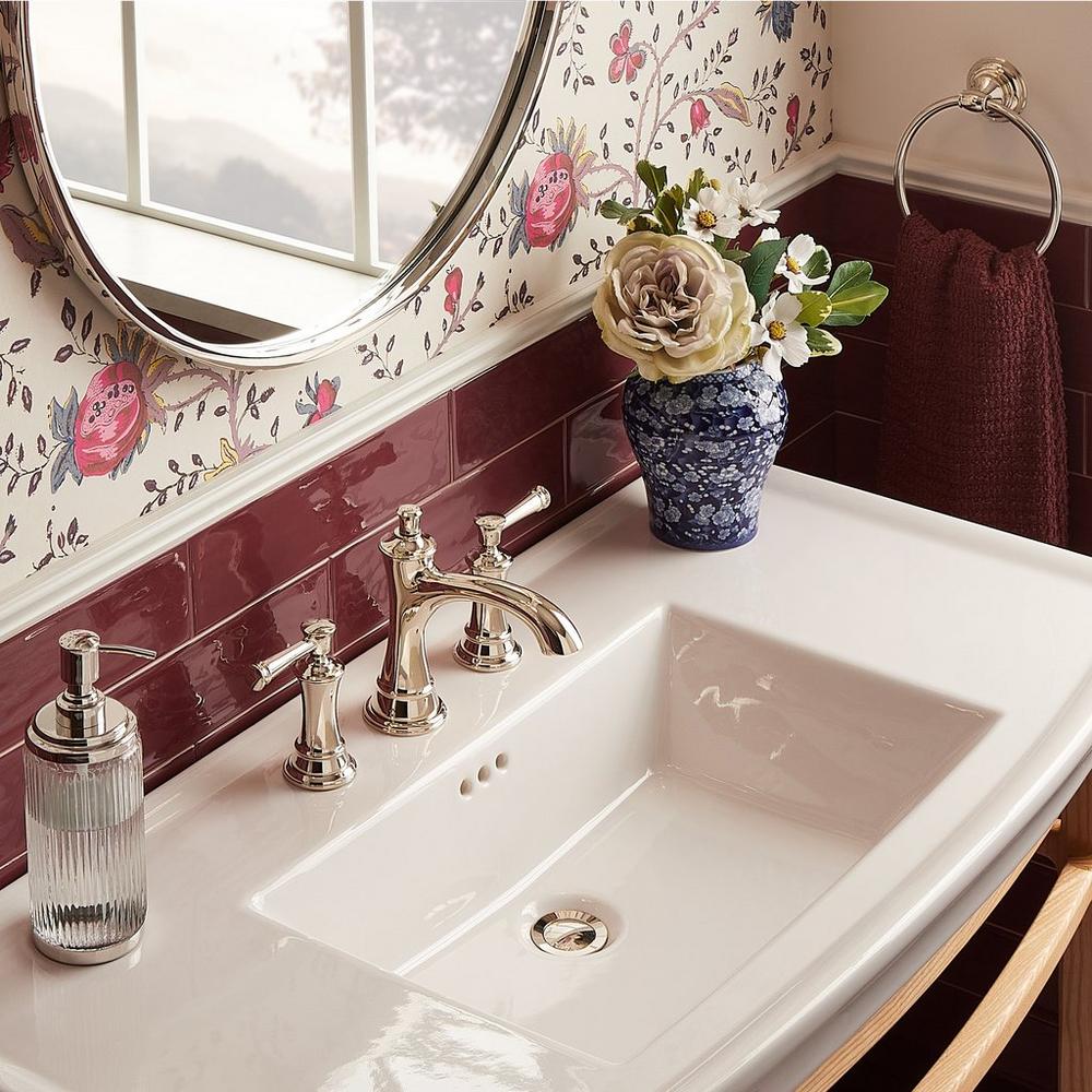 Beasley Widespread Bathroom Faucet in Polished Nickel