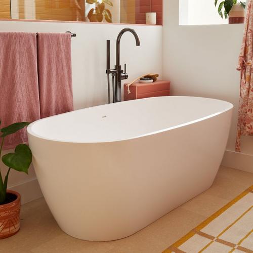66" Ocala Solid Surface Freestanding Tub