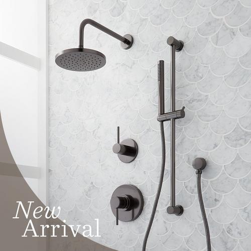 Lexia Pressure Balance Shower System in Gunmetal