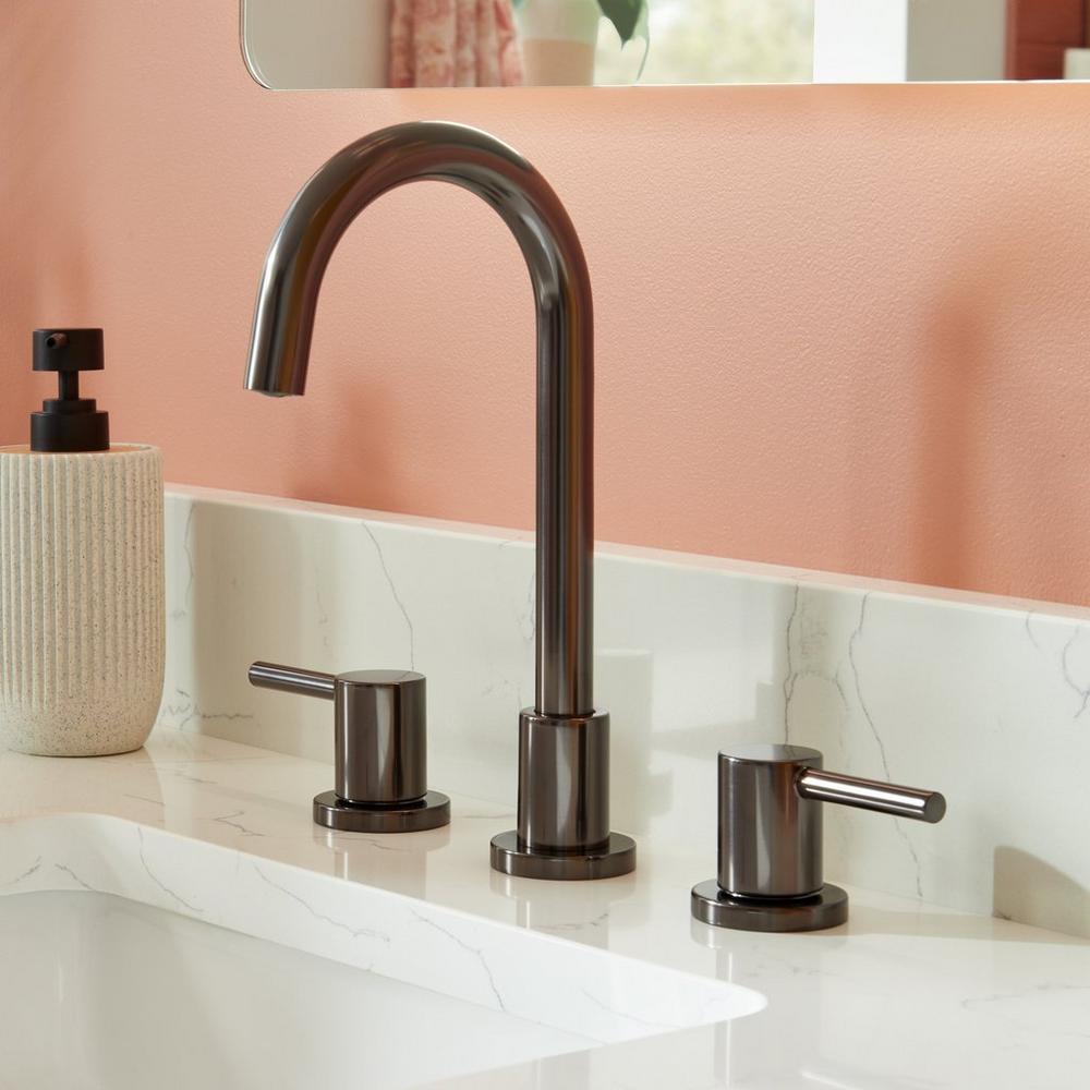 Lexia Widespread Bathroom Faucet in Gunmetal