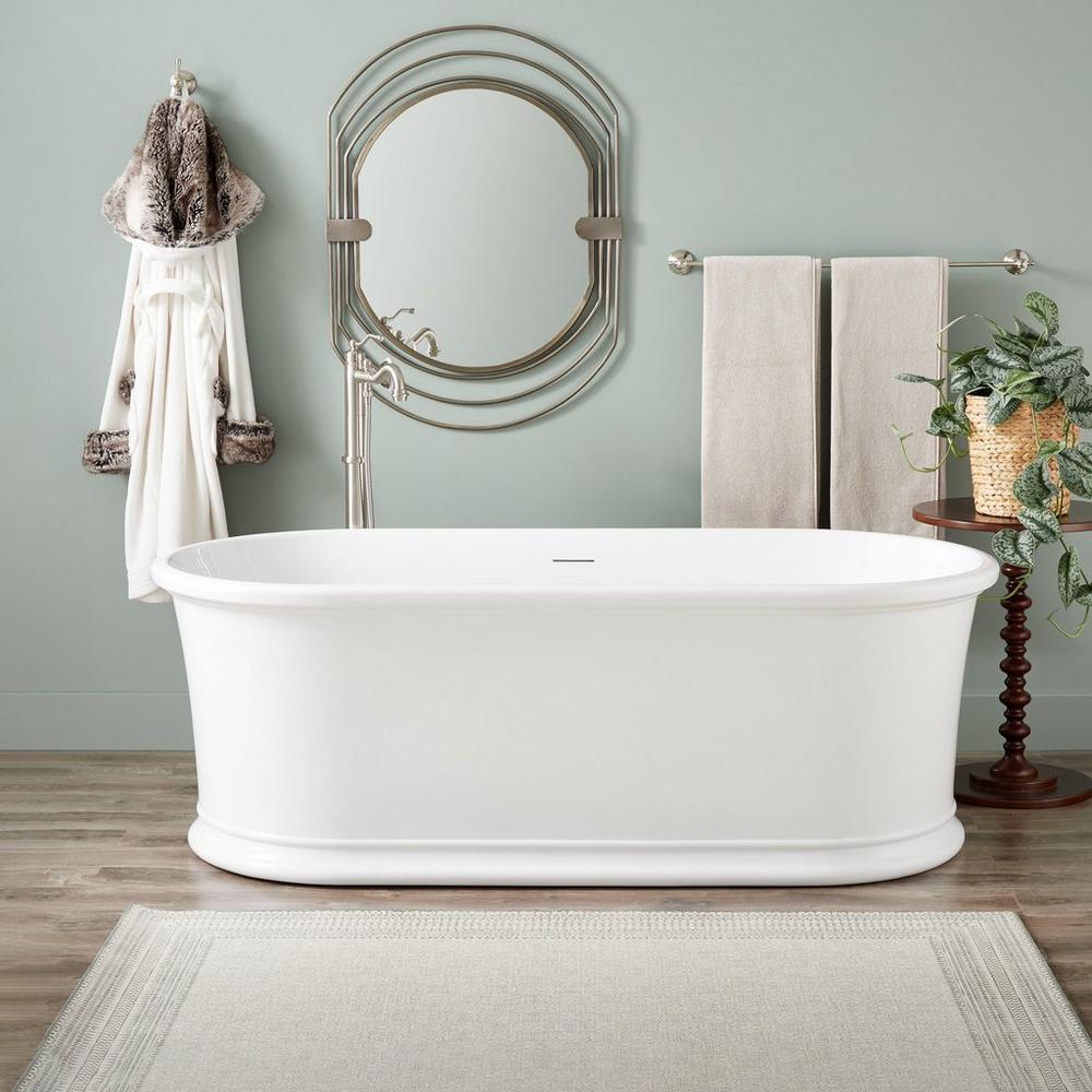 66" Halliford Acrylic Freestanding Tub