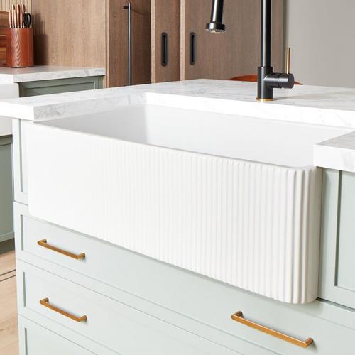 33" Easley Fireclay Farmhouse Sink