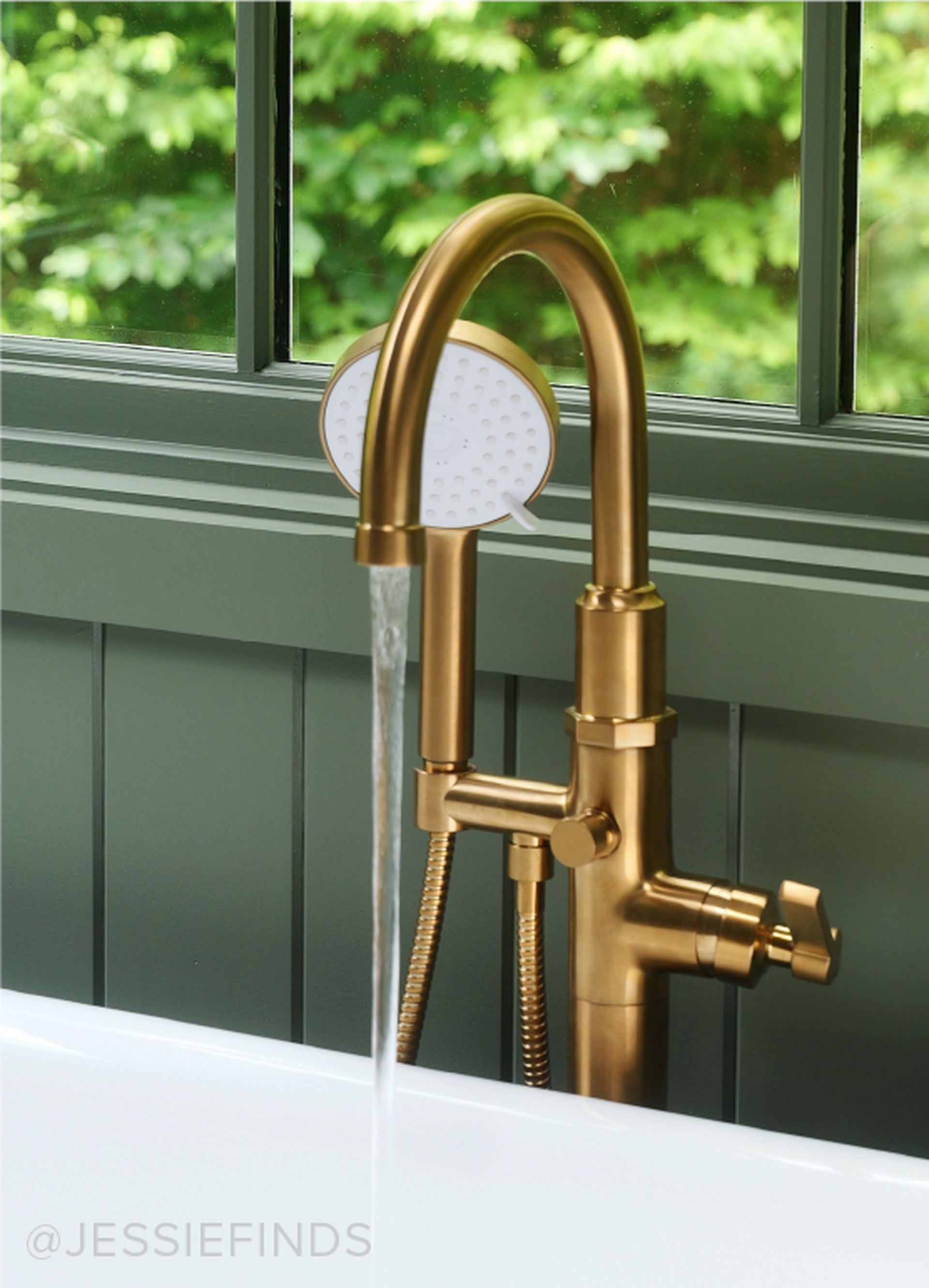 Greyfield Freestanding Tub Faucet - Brushed Gold