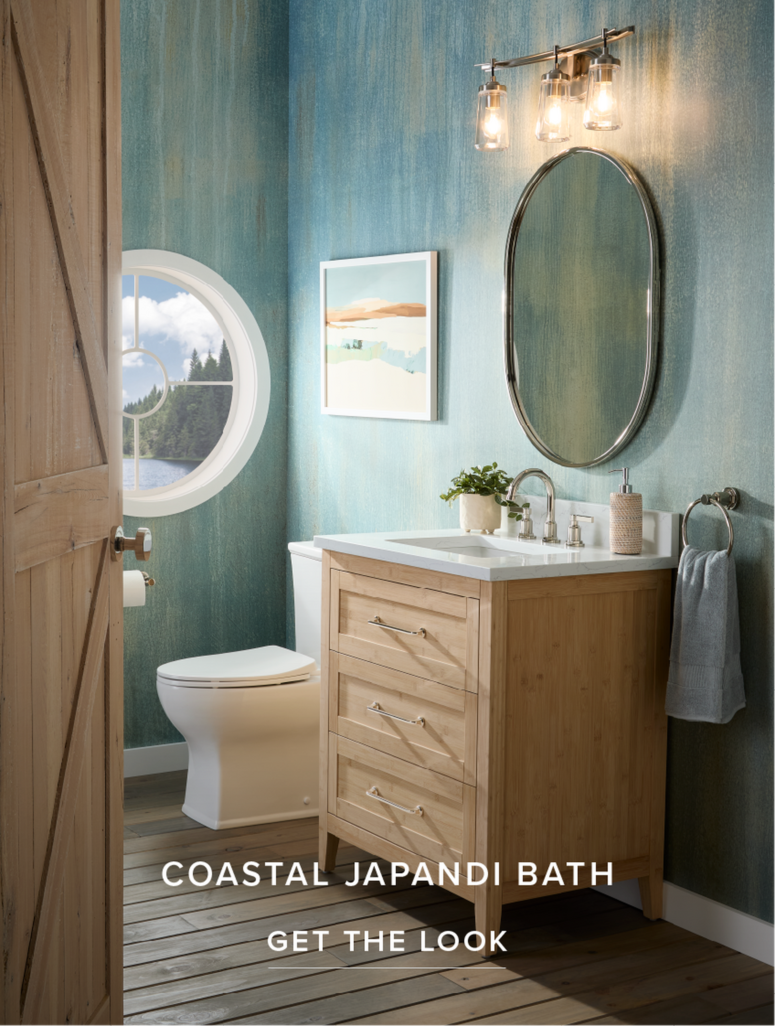 Coastal Japandi Bath