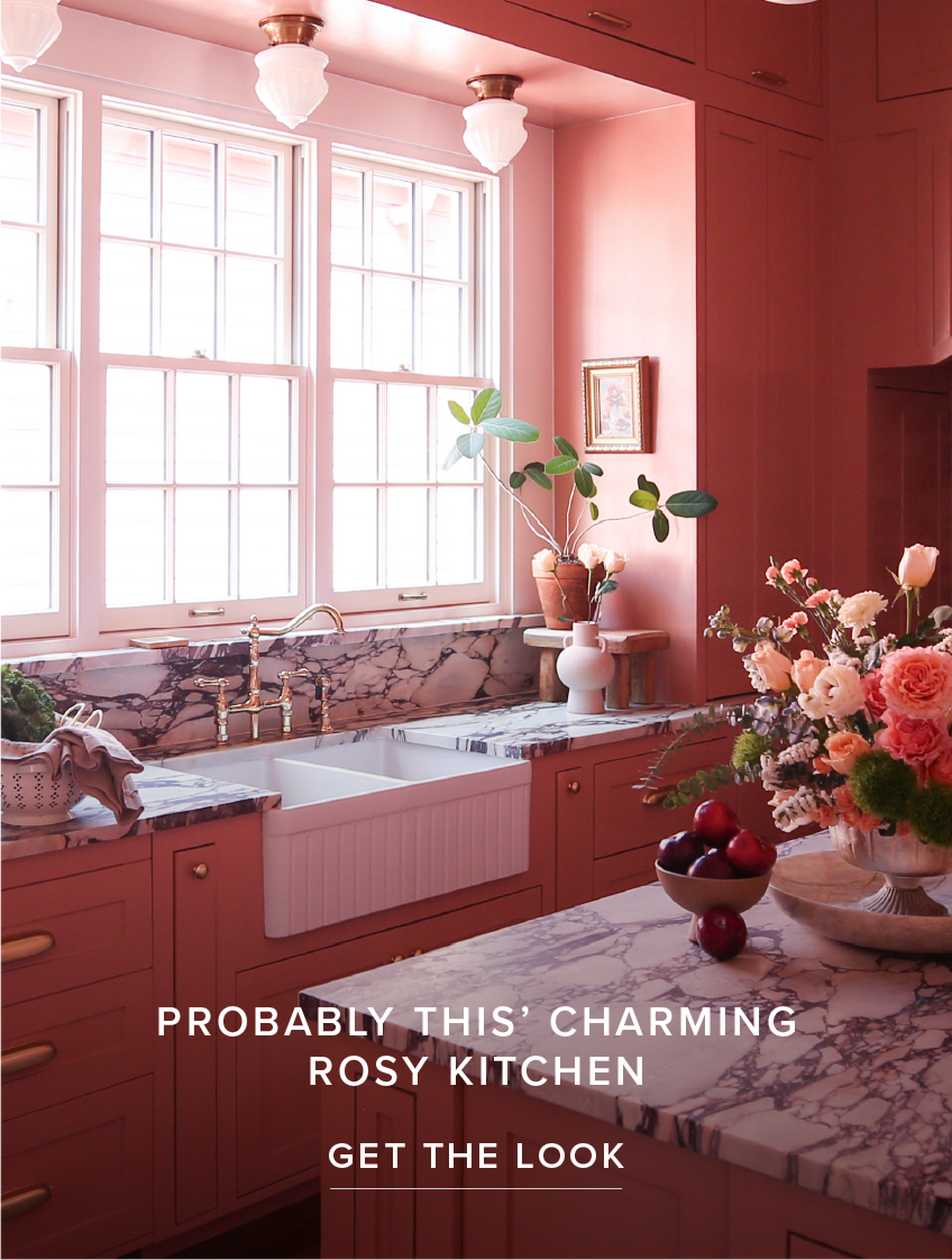 Probably This' Charming Rosy Kitchen