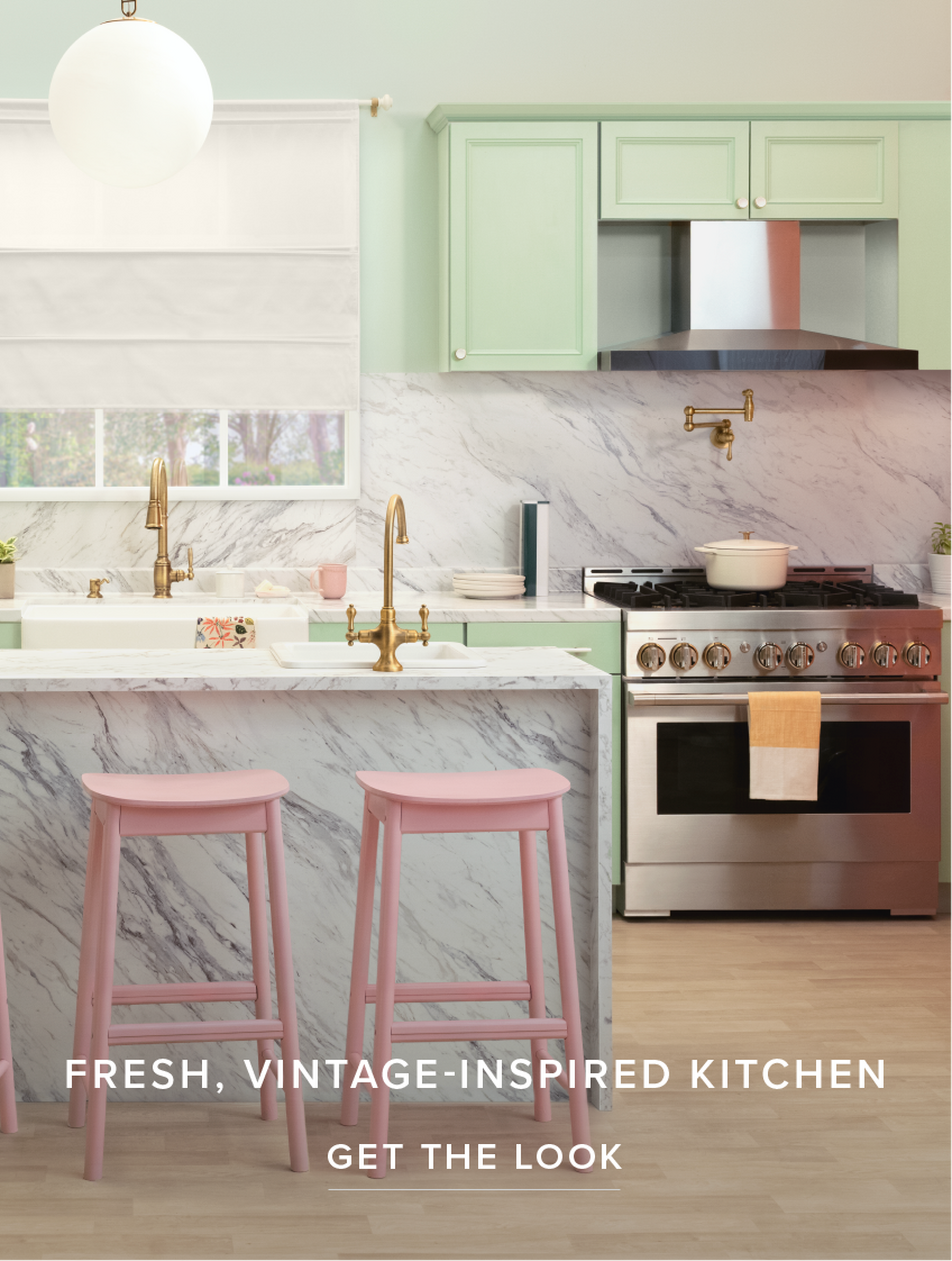 Fresh, Vintage-Inspired Kitchen