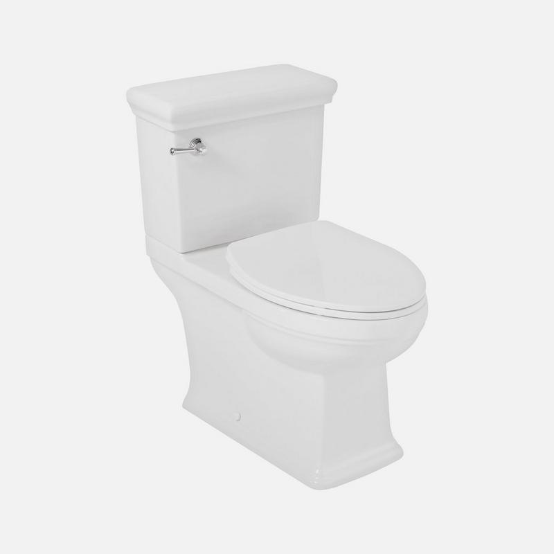 Carraway One-Piece Elongated Toilet - White