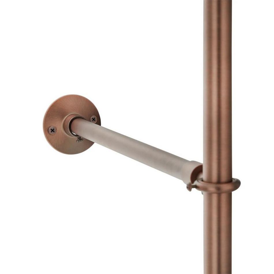 1/2" x 77" Shower Riser with Wall Brace - 9" Projection - Oil Rubbed Bronze, , large image number 4
