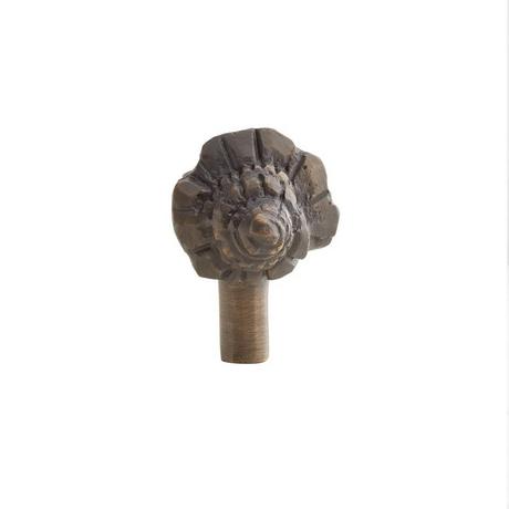 Solid Brass Conch Shell Cabinet Knob