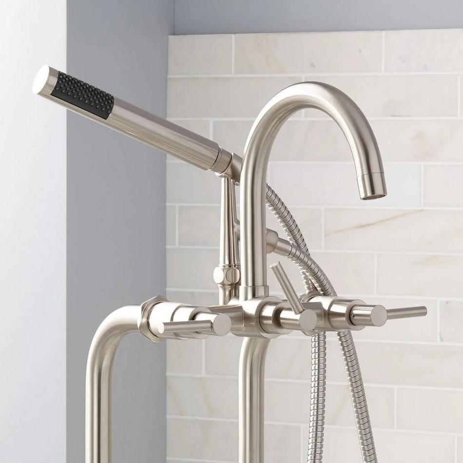 Sebastian Freestanding Tub Faucet and Supplies - Lever Handles, , large image number 3