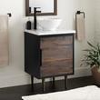 24" Bivins Teak Bathroom Vanity for Undermount Sink - Java/Black, , large image number 0