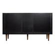 60" Bivins Teak Double Vanity - Java/Black - Vanity Cabinet Only, , large image number 0