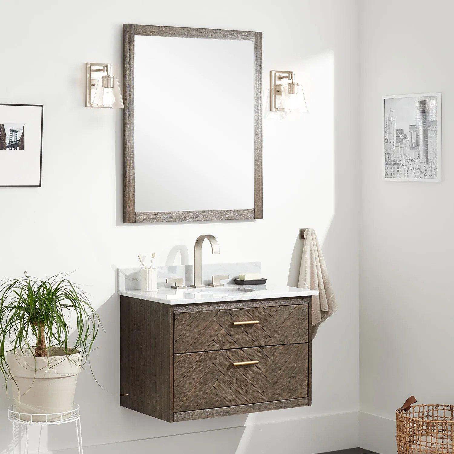 Double vanity clearance cabinet only