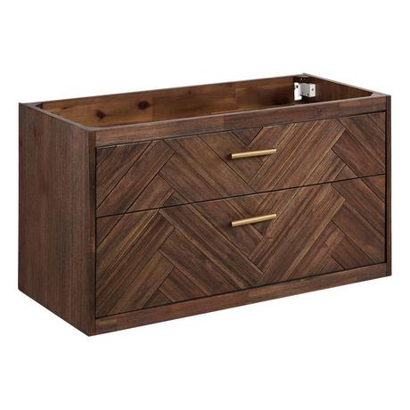 36" Frey Wall-Mount Vanity for Undermount Sink - Russet Brown