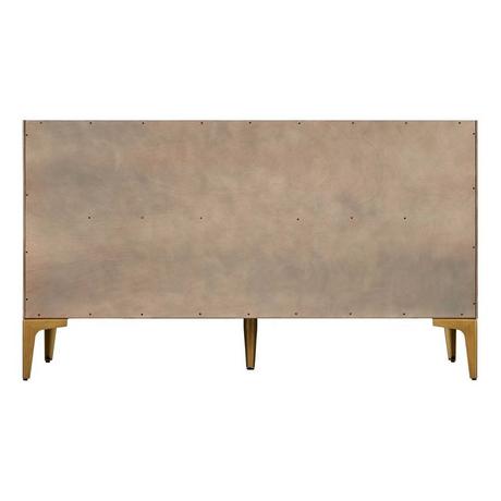 60" Frey Double Vanity for Rectangular Undermount Sinks - Gray Wash