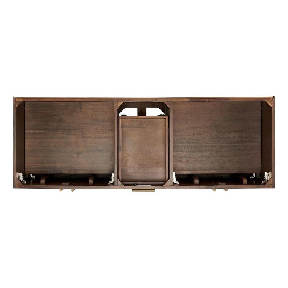 60" Frey Double Vanity for Rectangular Undermount Sinks - Russet Brown, , large image number 4