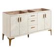 60" Frey Double Vanity for Undermount Sinks - Whitewash, , large image number 1