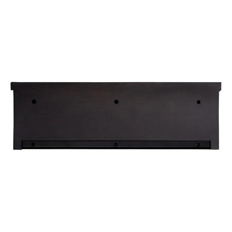 18" Nadiya Bamboo Wall-Mount Vessel Sink Vanity - Mocha Brown